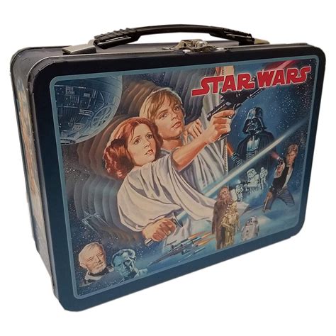 vintage metal star wars lunch box|vintage star wars lunch boxes.